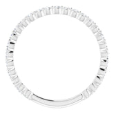 14K White 1/3 CTW Natural Diamond Anniversary Band